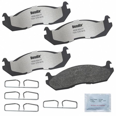 Bendix Disc Brake Pad Set, MKD1025FM, Front/Rear MKD1025FM