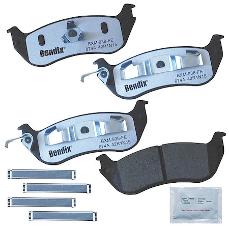 Bendix Disc Brake Pad Set, MKD674AFM, Rear MKD674AFM