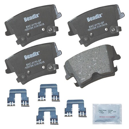 Bendix Disc Brake Pad Set, CFC1057SR, Rear CFC1057SR