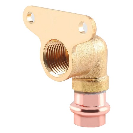 Zoro Select Elbow, Brass, Press-fit 1/2", FNPT 1/2" 816Z06