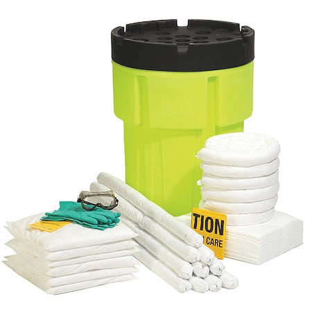 Spilltech Spill Kit/Station, Drum, Oil-Based Liquids SPKO-65-HV