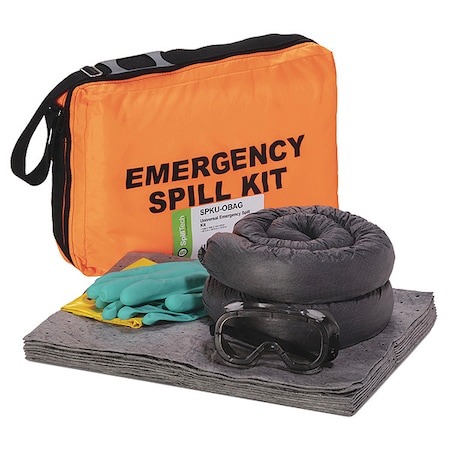 Spilltech Spill Kit/Station, Bag, Universal, 4.7 gal. SPKU-OBAG