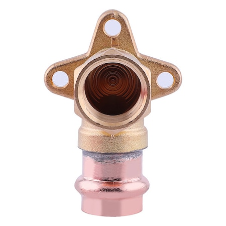 Zoro Select Elbow, Brass, Press-fit 1/2", FNPT 1/2" 816Z08