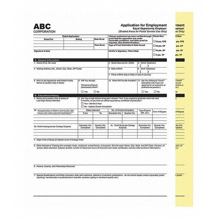 Pm Company Digital Carbonless, 2-Part, PK10 59101