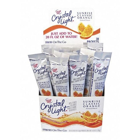 Crystal Light Drink, Clotg, Ornge, Sunrise, PK30 GEN00504