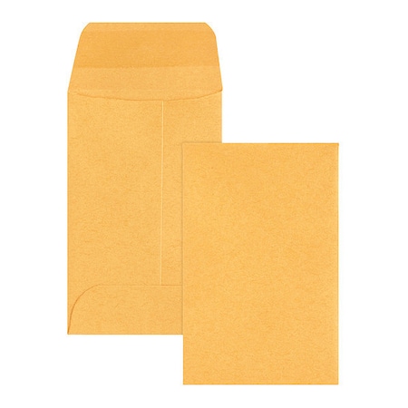 Business Source Envelope, Coin, No. 1, Kraft, PK500 04440