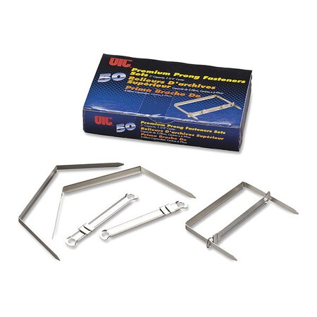 Oic Fastener, Prong, Set, 2", Silvr 99711