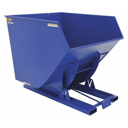 Vestil Self Dumping Hopper - Heavy Duty - Blue D-350-HD