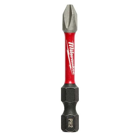 Milwaukee Tool SHOCKWAVE 2 in Phillips No. 2 Impact Duty Power Bit, 1-Piece 48-32-4462