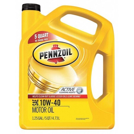 Pennzoil Engine Oil, 10W-40, Pennzoil, 5 Qt. 550045213