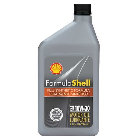 Formula Shell Engine Oil, 10W-30, Synthetic, 1 Qt. 550024065
