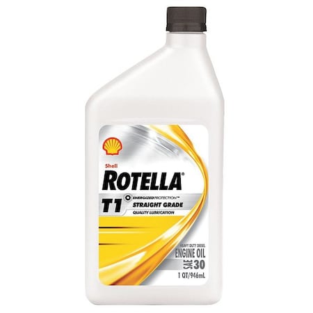 Rotella Diesel Engine Oil, 1 Qt., 30W, Rotella T1 550054461