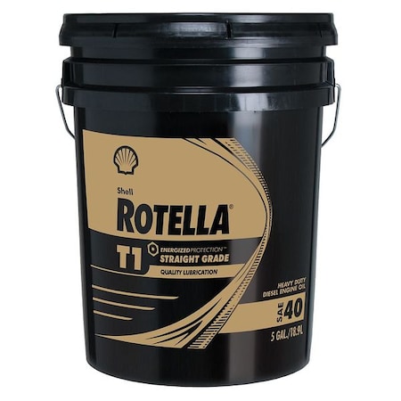 Rotella Diesel Engine Oil - Rotella T1, 5 Gal, 40W 550054465