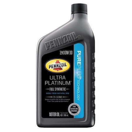 Pennzoil Engine Oil, 10W-30, Synthetic, Ultra Platinum, 1 Qt. 550022687