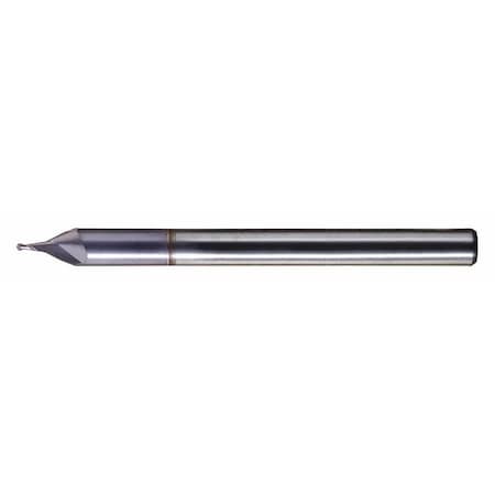 Cleveland 2-Flute Carbide Ball Nose Straight Flute Engraving Tool Cleveland CEM-EG-2 TiCN 0.030x1/8x0.04x1-1/2 C70376