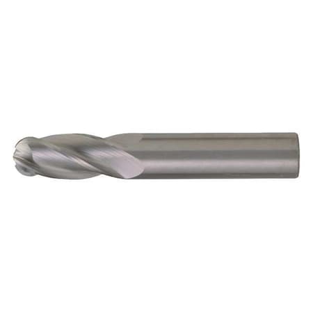 CLEVELAND 4-Flute Cabide Ball Single End GP End Mill Cleveland CEM-SE-4B Bright 5/16x5/16x1/2x2 C63543