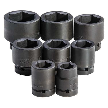 Proto 1" Drive Impact Socket Set, SAE, 8 pcs J76103