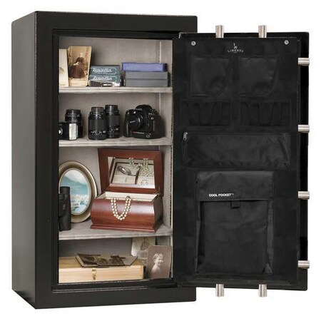 Liberty Safe Gun Safe, Electronic, 405 lb., 5.7 cu. ft., 90 min. LX12-GYM