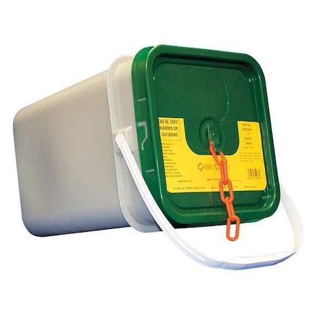 Zoro Select Plastic Chain, Safety Orange, 300 ft Length, Gloss 30012-P