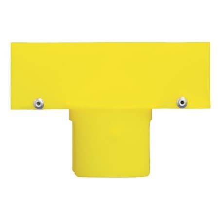 Mr. Chain Sign Adapter, HDPE, Yellow, 2In, PK6 91902-6
