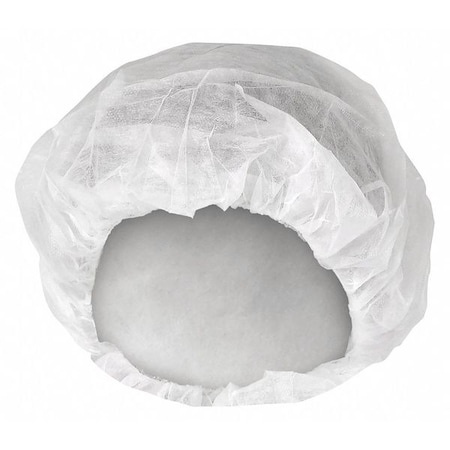 Kleenguard Bouffant Cap, Polypropylene, 21 in Dia., White, M, 600 PK 36900
