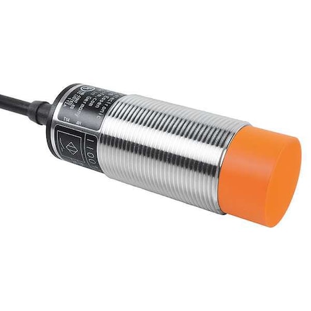 Ifm Cylindrical, Inductive Proximity Sensor, 30 mm Dia., Brass, 2 m, Bare Wire, 2 Wires, Unshielded II0097