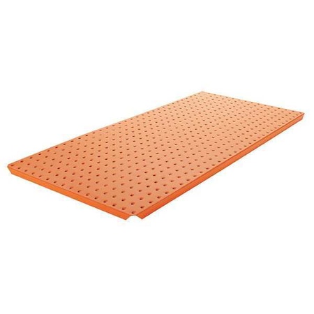 Alligatorboard Pegboard, 3in.Hx32in.W, Metal, Orange, PK2 ALGSTRP3X32ORG