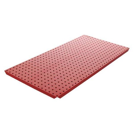 Alligatorboard Pegboard, 16in.Hx32in.W, Metal, Red, PK2 ALGBRD16X32RED