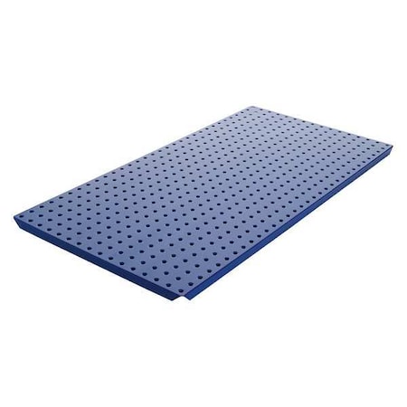 Alligatorboard Pegboard, 16in.Hx32in.W, Metal, Blue, PK2 ALGBRD16X32BLU
