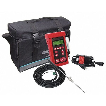 Uei Test Instruments Combustion Analyzer, Plus NO1 and SO2 KM940CONS