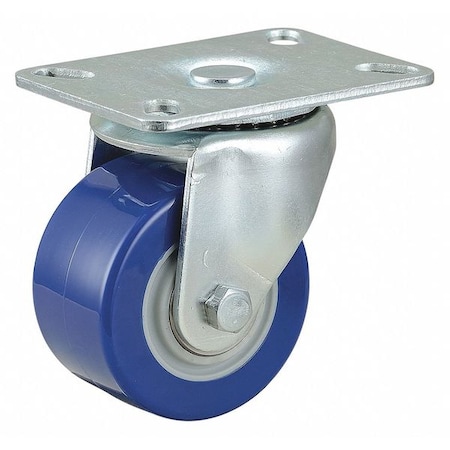 Zoro Select Swivel Plt Cstr, Polyurethane, 3 in, 450 lb 33H701