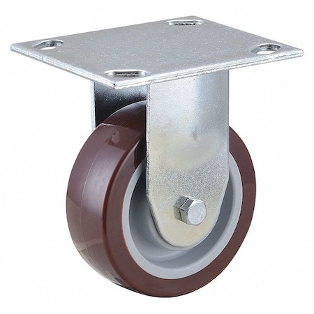 Zoro Select Rgd NSF-Listed Plate Cstr, Polyurethane, 4 in, 375 lb. 33H914