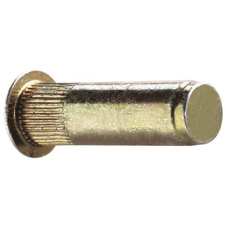 AVK Rivet Nut, 1/4"-20 Thread Size, 0.5 in Flange Dia., 1 in L, Steel, 25 PK ALS4T-420-260B