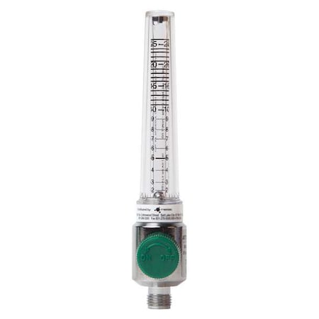 Maxtec Flow Meter, 2Lpm to 26Lpm, Standard DISS RP34P03-008