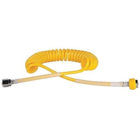 Maxtec SingleCoil Hose, Yllw, Female Hand Tighten R128P34