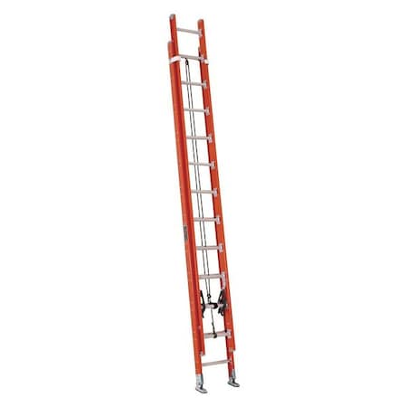 Louisville 24 ft Fiberglass Extension Ladder, 300 lb Load Capacity FE7224
