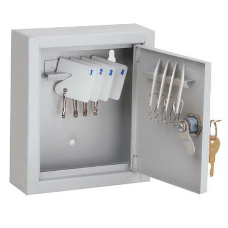 Zoro Select Key Box, Beige, Steel, Cam Lock, Powder Coated 33J868