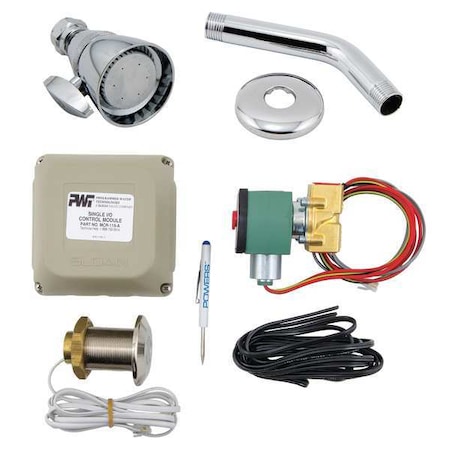 Powers Fasteners Sensor Shower, PB, Chrome, Brass, 2-1/4 In. 447 400ICM100