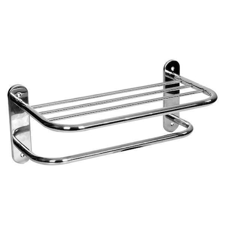 Wingits Towel Rack, 24in.Lx10in.W, Polished Chrome WMRBS24