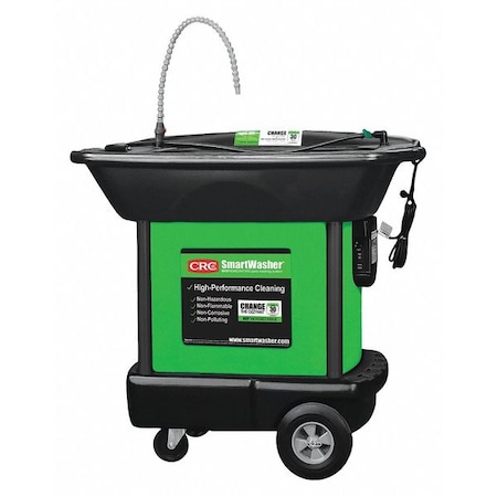 Smartwasher Parts Washer, 25 gal., 300 GPH, HDPE, Mobile 14162