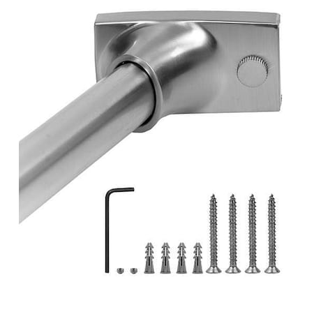 Wingits Curved Shower Rod, Satin, 60In, 6 Proj., PK6 WOCONSN5NC