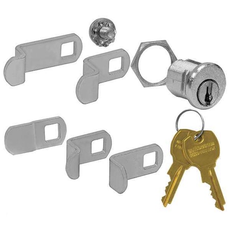Salsbury Industries Universal Lock, H/V Mailbox, 2 Keys 1190