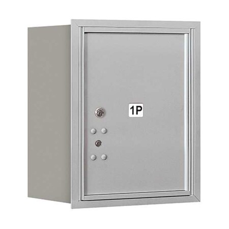 Salsbury Industries Horizontal Mailbox, Aluminum, Powder Coated, 1 Doors, Recessed, Private 3705S-1PARP