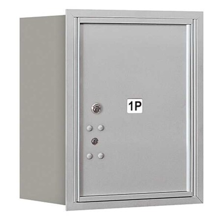 Salsbury Industries Horizontal Mailbox, Aluminum, Powder Coated, 1 Doors, Recessed, USPS 3705S-1PARU