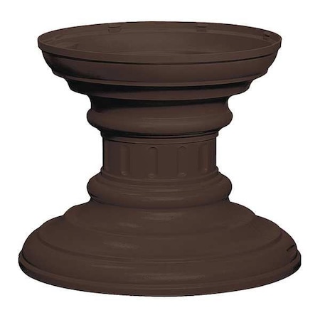 Salsbury Industries Pedestal, Bronze, Powder Coated, In Ground, Decorative 3386BRZ