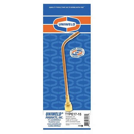 Uniweld Welding Brazing Tip TYPE17-15