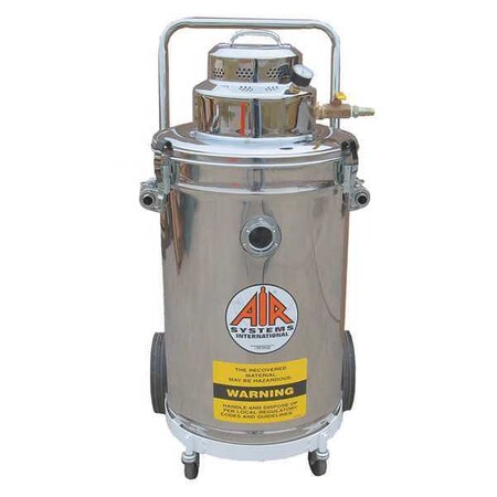 Air Systems Intl 15 Gal Hepa Vacuum, Pneumatic Motor AV-15P