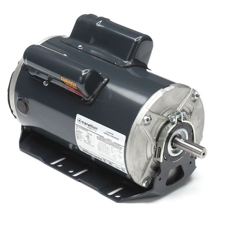Leeson General Purpose Farm Duty Motor, Capacitor-Start/Run, 1 1/2 HP, 115/208-230V AC, 56 Frame 5KCR49ZN0785S