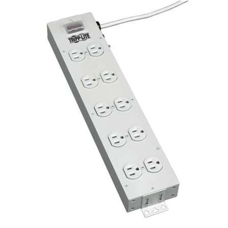 Tripp Lite Power Strip, Surge, 5-15R, 5-15P, 15 ft., Light Gray TLM1015NC