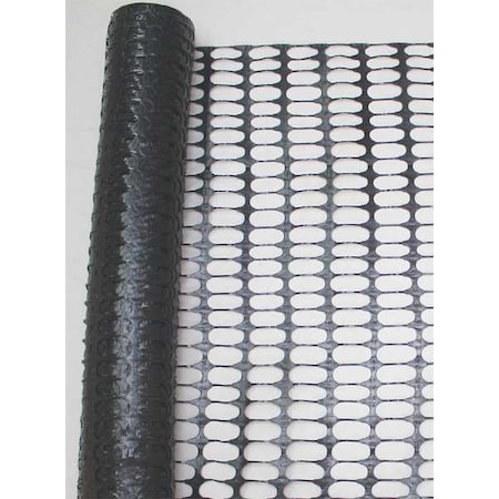 Zoro Select Snow Fence, 4ft. H, 50 ft. L, Black 33L957